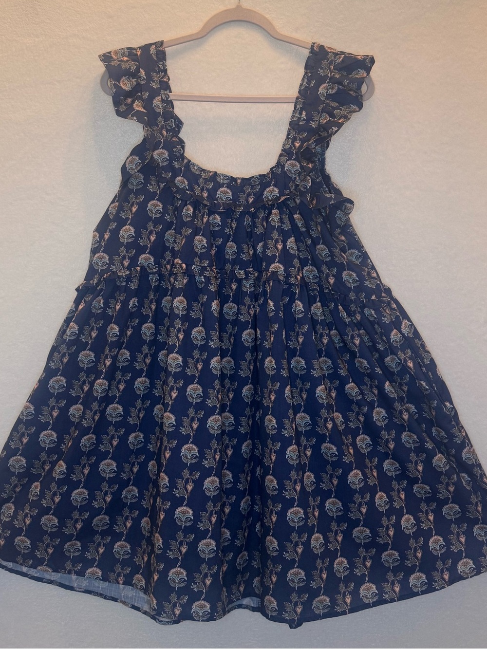 Wishlist Navy Blue Floral High-Low Dress